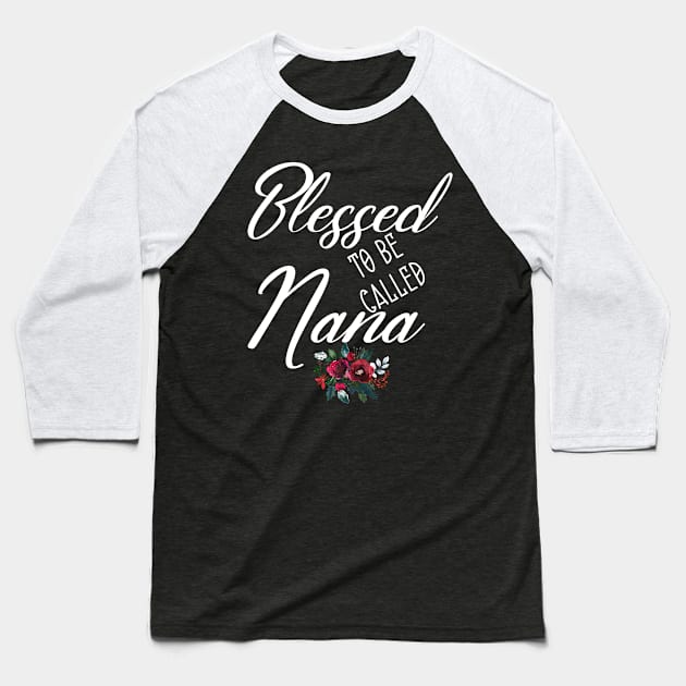 Womens Blessed To Be Called Nana Shirt Nana To Be Christmas Baseball T-Shirt by Design stars 5